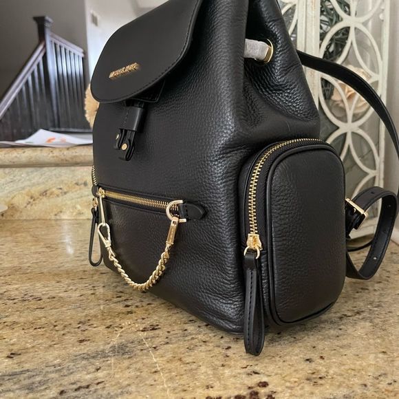 New🖤 Mk Jet Set Medium Pebbled Leather Backpack - Picture 9 of 10